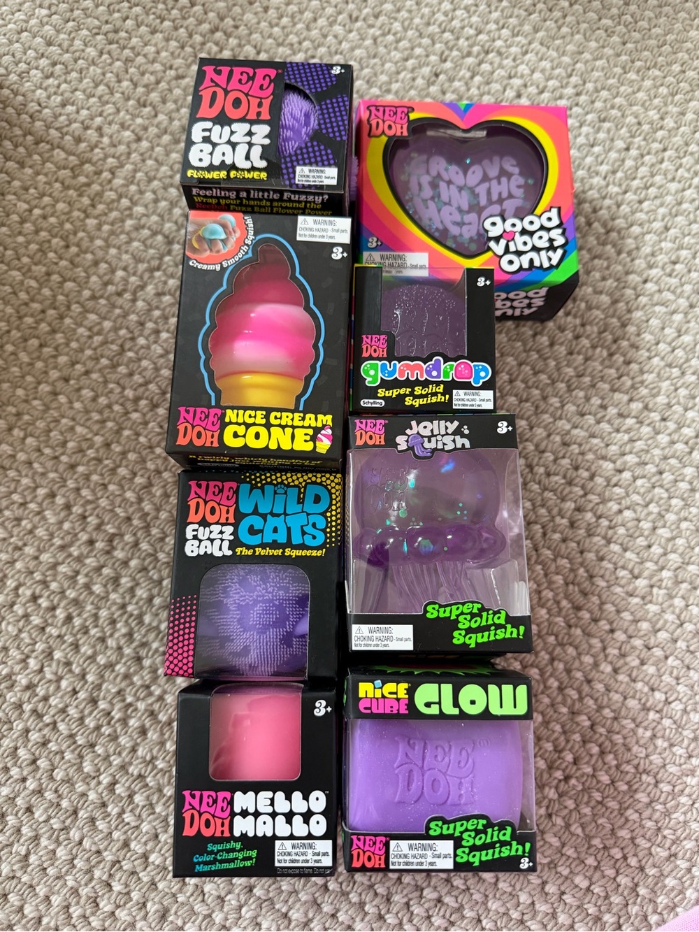 NeeDoh bundle of Purple & Pink! Authentic and new!